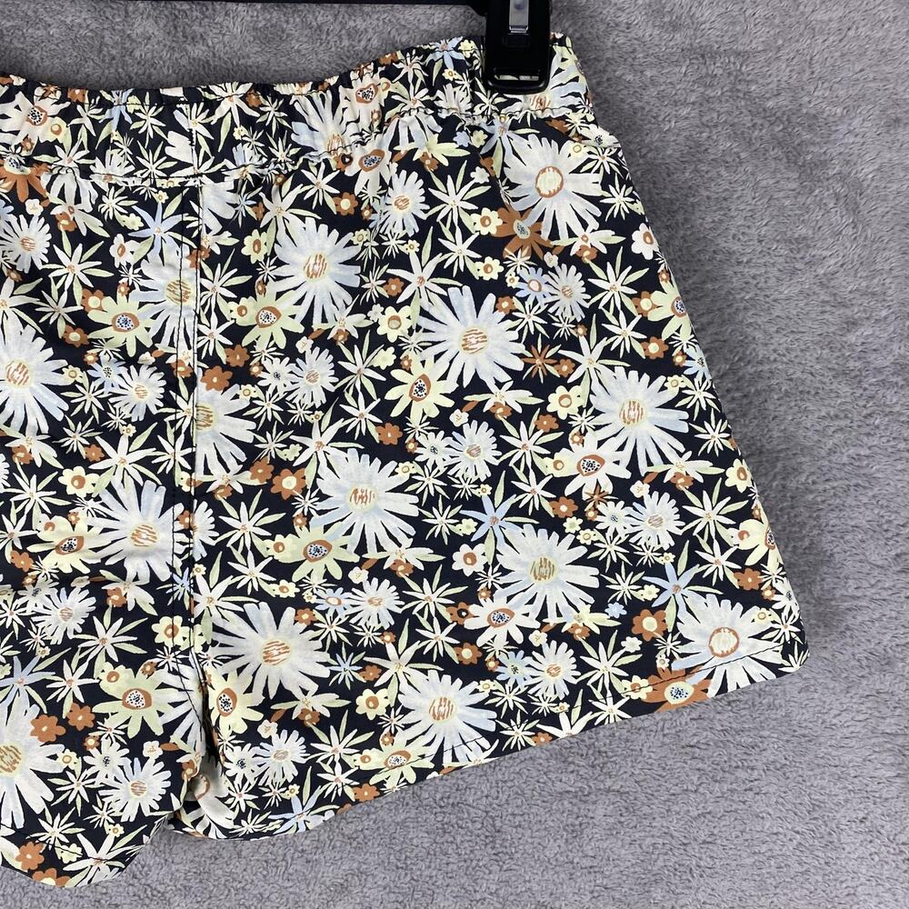 Patagonia Shorts Womens XS Barely Baggies Black Daisy Floral Summer Y2K Festival - Picture 6 of 13